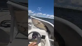 На катере