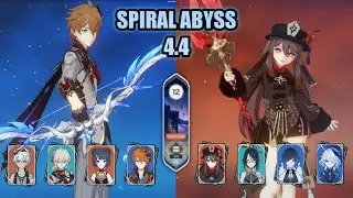 International Childe & Plunge Hu Tao Xianyun Double Hydro spiral abyss 4.4 floor 12 game play