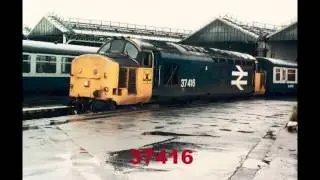 BRITISH RAIL CLASS 37'S IN OLD PHOTOS FROM 80'S 90'S