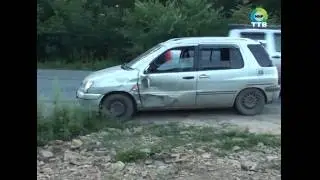 Разворот через сплошную линию разметки едва не привел к серьезной аварии в Фокино