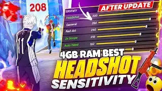 4gb ram free fire sensitivity settings🔥|| best dpi for freefire 2025⚙️