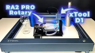 xTool D1 with RA2 Pro Rotary 10W diode laser