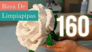 Cómo hacer una Rosa de limpiapipas grande