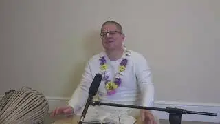 Morning class with Prabhu Gadādhara Paṇḍita Dāsa, Oct 26, 2024.