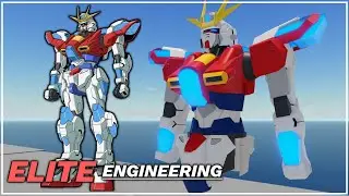 [Roblox Elite Engineering] Building Try Burning Gundam, come chat while I build!