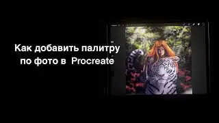 Как добавить палитру по фото в  Procreate