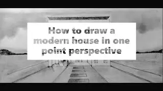 How to draw a building in 1-point perspective