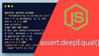 assert.deepEqual(actual, expected[, message]) : : node js
