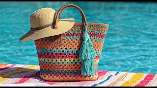 Crochet beach bags ideas🧶👜#crochet #subscribe