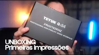 Interface Teyun Q-24 Unboxing e Primeiras impressões