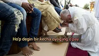 Rim papasi oyoq o'pganini ko'rganmisiz