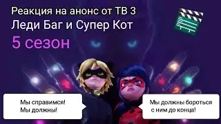 Пятый сезон мультсериала «Леди Баг и Супер-Кот» 30 апреля и 1 мая в 12:30 на ТВ-3. Реакция
