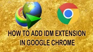 How To Add / Install IDM ( Internet Download Manager ) Extension In Google  Chrome In 2022, Urdu