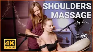 Amazing Massage from Lina || Shoulders Massage on Chair