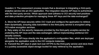 1z0 1084 21 Oracle Cloud Infrastructure Developer 2021 Associate Free Practice Test video