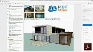 3D PDF Maker Tutorial 18.  Links to Websites, audio and video files links