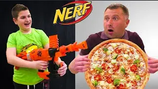 НЕРФ ЧЕЛЛЕНДЖ: УРОКИ или ИГРА - Кириешка ПРОТИВ ПАПЫ / Кириешка Nerf Battle