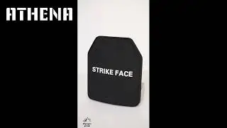 ATHENA бронепластина strike face, материал - бронекерамика, СВМПЭ, от компании Olympus armor#shorts