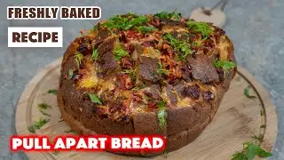 Pull Apart Garlic Bread Recipe With Sundried Tomatoes  And Cheese For Two