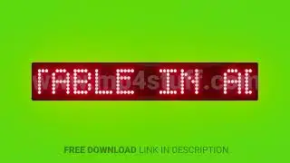 Book Your Table in Advance Scrolling Red Dot Matrix LED Text Animation on Green Screen Seamless Loop