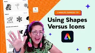Adding Shapes vs Icons in Adobe Express