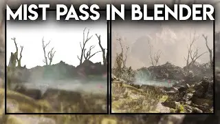 How to Composite the Mist Pass in Blender - Blender 2.9 Mist Pass Tutorial