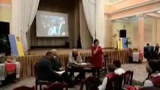 Виктория Михайлова на встрече односельчан в Одессе