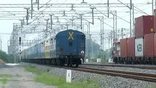 India's Most Powerful Locomotive WAG-12b with Double Stack Container Train // Vande Bharat Express
