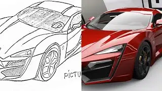 How to draw Wmotors Lykan #rasm #chizish #draw #cars #drawing #how #to #drawing #Как #нарисовать