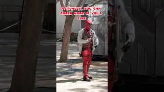 You can cheer more if you like #deadpool #disneyland #marvel #shorts