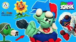 ЗОМБИ Бойфренд против Растений ! (Plants vs Rappers PVZ) | Friday Night Funkin | ЛЕПКА.РУ