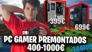 Mejores PC GAMER PREMONTADOS ECONÓMICOS 2021| 400-1000€ | 1080p, 1440p +144FPS