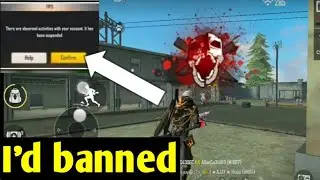 FREE FIRE ID BAN|SUSPEND MESSAGE TO ALL PLAYERS