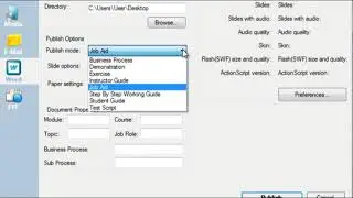 Publish a recording to Microsoft Word