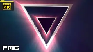 4K Video | Vj 3d style wireframe triangle 