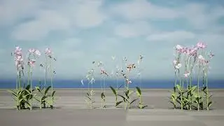 British Ghost Orchid Plants 3d animation with unreal engine