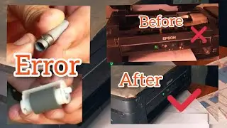 Epson L382 printer not picking paper / Epson L382 Not getting papers for print /Epson L382 RED LIGHT