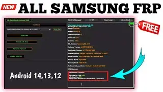 New Method🔥-All Samsung FRP Bypass 2024 All Android 12/13/14 | Google Account Remove