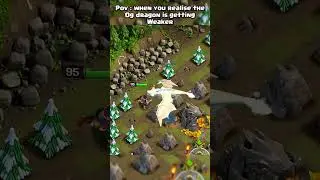 When you realise og dragon is getting weaker || #clashofclans #funny