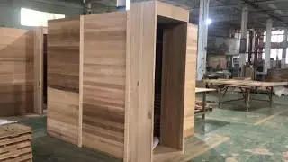 Luxury custom red cedar home sauna for 2-4 people.