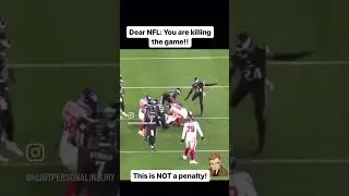 The NFL is killing the game of football. Tell us - is this a penalty or fine-able offense????