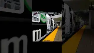 Roblox PTA Subway Museum of Transit Dream Wrapped R160B Siemens E Train @ 67 Street #shorts