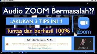 3 Tips Mengatasi Suara Tidak Terdengar Ketika Meeting Zoom Pada Laptop