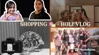 Shopping 🛍 + Holi Vlog | Achi Colleges Dundte Hua 🙏 | Jungli Vlog 🐒| KITPITS 🤍