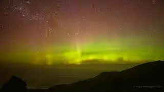 Southern Lights 5 Nov 2021 in 4K. Ōtepoti/ Dunedin New Zealand