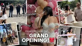 The GRAND OPENING to my small coffee shop!