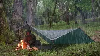 ⚡️NOT SOLO CAMPING • SUPER RAINSTORM &  CAMPING IN THUNDERSTORM‼️