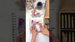 Love Mixed Media Art Journal Page #artjournaltutorial #mixedmedia #liquitexbasics #artclass