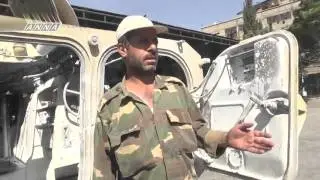 Подбитая боевиками БМП сирийской армии  Последние Новости