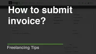 How to submit invoice – Toogit